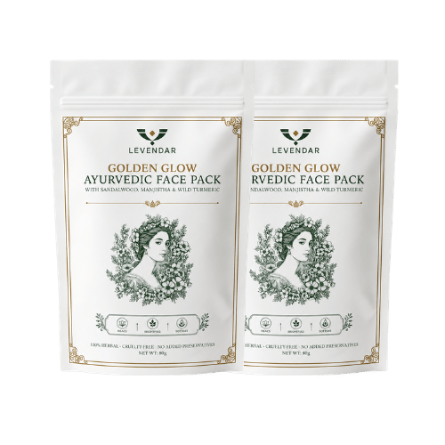 Two-pack Golden Glow Ayurvedic Face Pack bundle